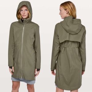 lululemon | NEW Rain Rules Jacket Sage Green 14